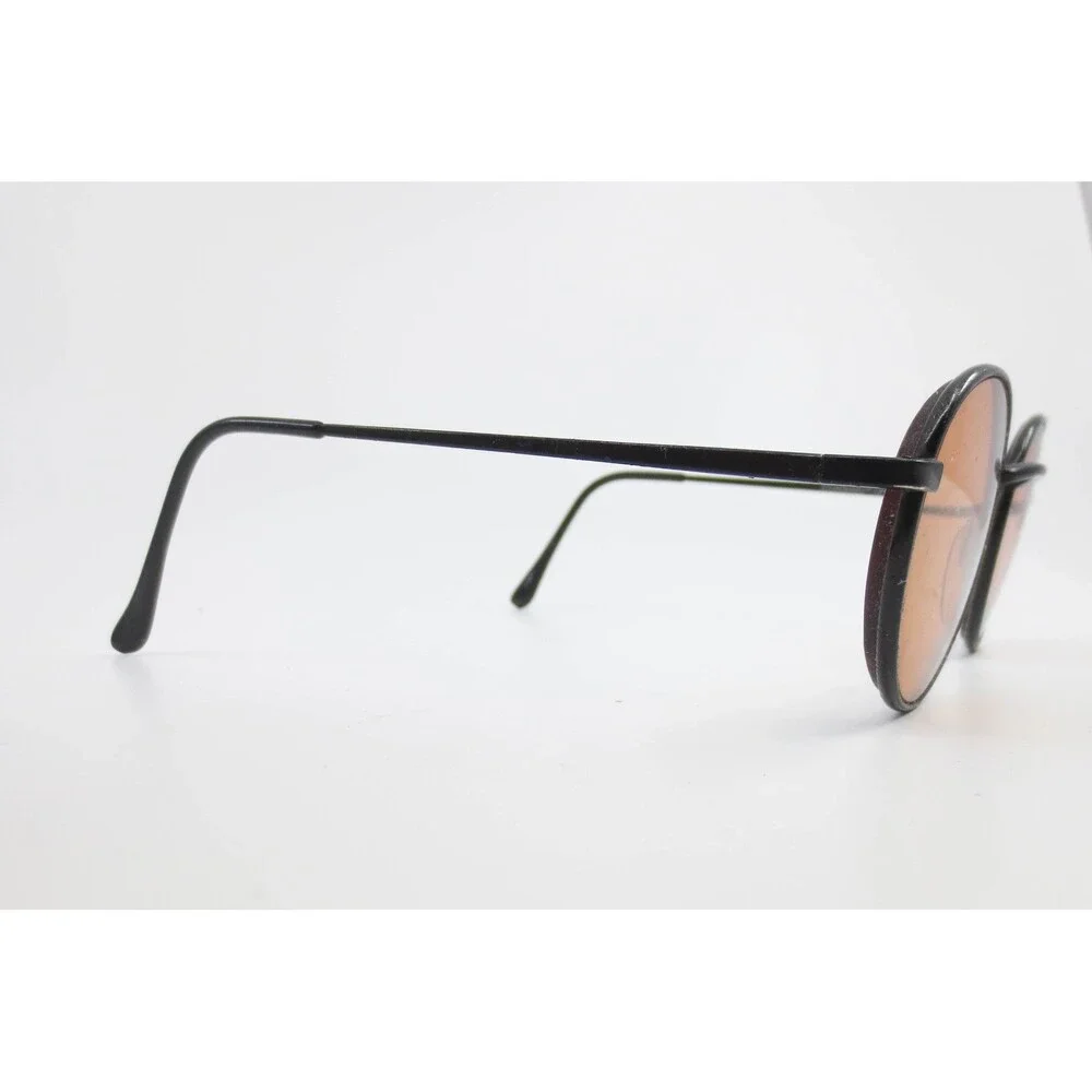 Serengeti Eyewear Vintage Round Black Metal Sunglasses Corning Optics 145mm